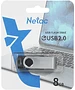 USB Flash-накопитель Netac U505 8GB (NT03U505N-008G-20BK) черный/серебристый