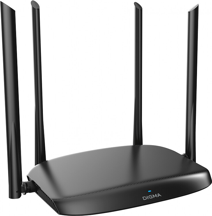 Роутер беспроводной Digma DWR-AC1202 черный