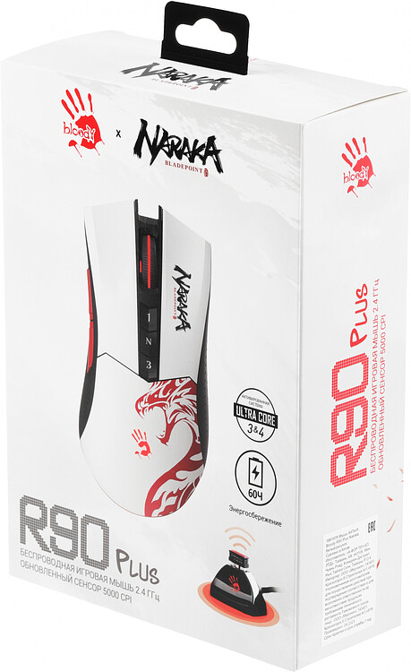Мышь A4Tech Bloody R90 Plus Naraka белый/рисунок