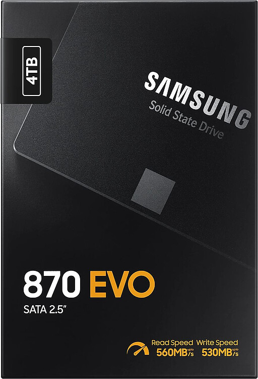 SSD диск Samsung 870 Evo 4TB (MZ-77E4T0B/EU)