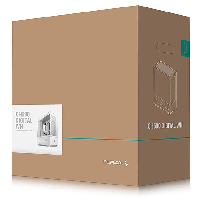 Корпус DeepCool CH690 Digital WH без БП (R-CH690-WHNNA0D-G-1)