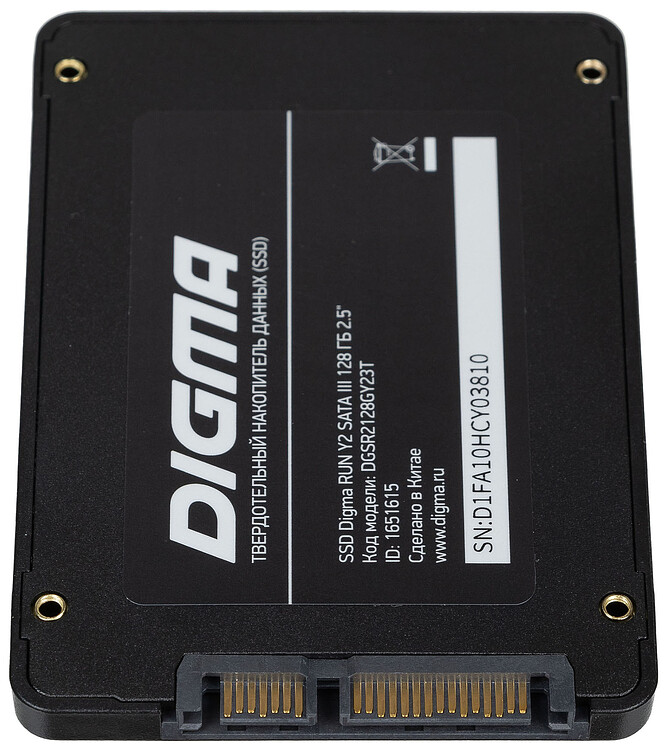 SSD диск Digma Run Y2 128Gb (DGSR2128GY23T)