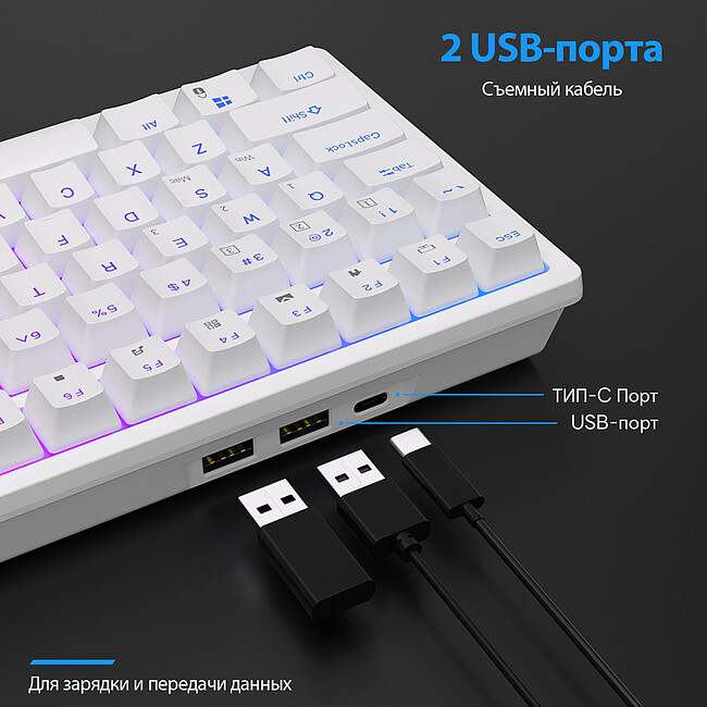 Клавиатура Royal Kludge RK98 Red switch/Klein Blue
