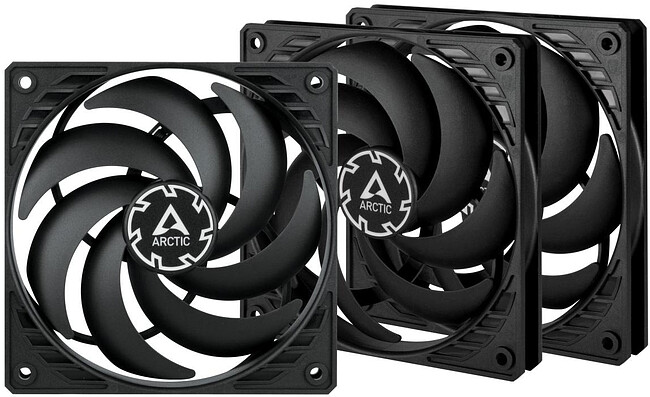Кулер для корпуса Arctic P12 Slim PWM PST 3pk (ACFAN00275A)
