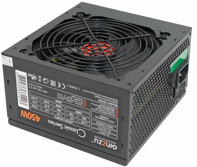 Блок питания Ginzzu SB450 450W
