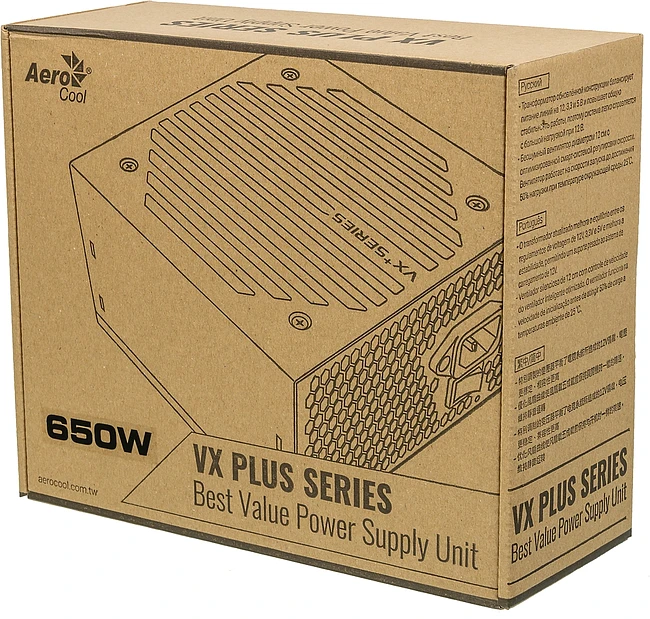 Блок питания Aerocool VX-650 PLUS