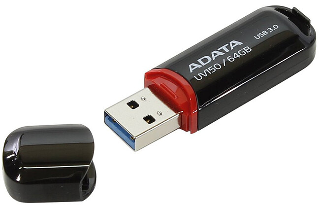 USB Flash-накопитель A-Data AUV150-64G-RBK 64GB