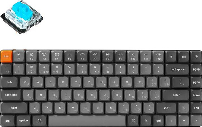 Клавиатура Keychron K3 Max RGB Gateron Low Profile Blue (K3M-H2-RU)
