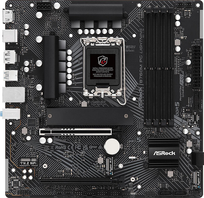 Материнская плата ASRock B760M PG Lightning DDR5