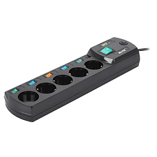 Сетевой фильтр Most ERG 5м 5 розеток черный