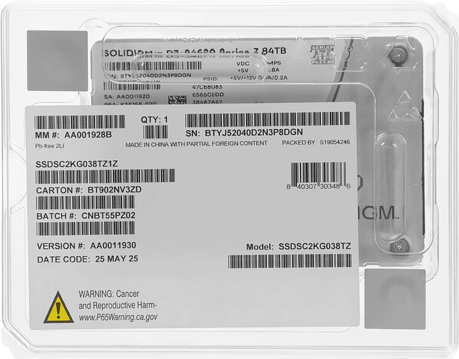 SSD диск Solidigm D3-S4620 3.84TB (SSDSC2KG038TZ1Z)