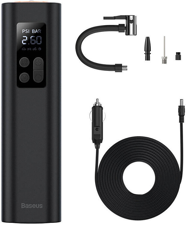 Автомобильный компрессор Baseus Super Mini Inflator Black (CRCQ000001)