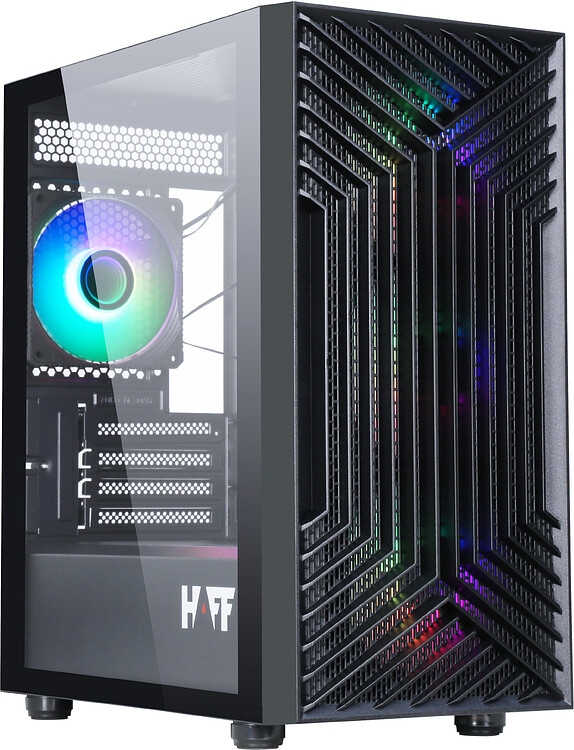 Корпус HAFF Rush mATX без БП Black