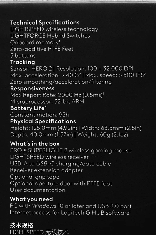 Мышь Logitech G Pro X Superlight 2 белый (910-006642)