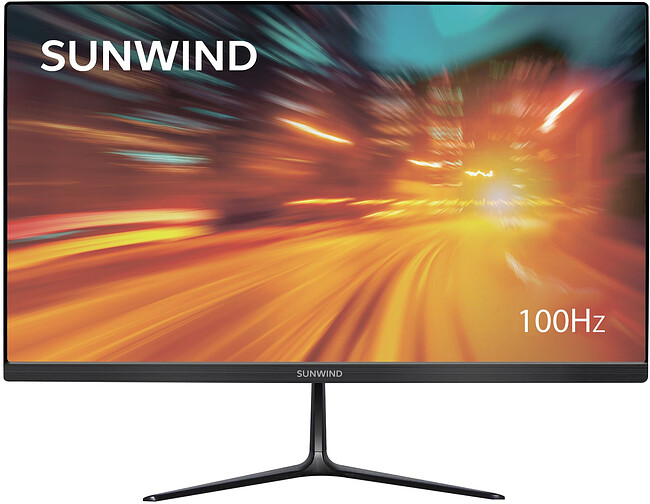 Монитор SunWind SM-22FV222 черный