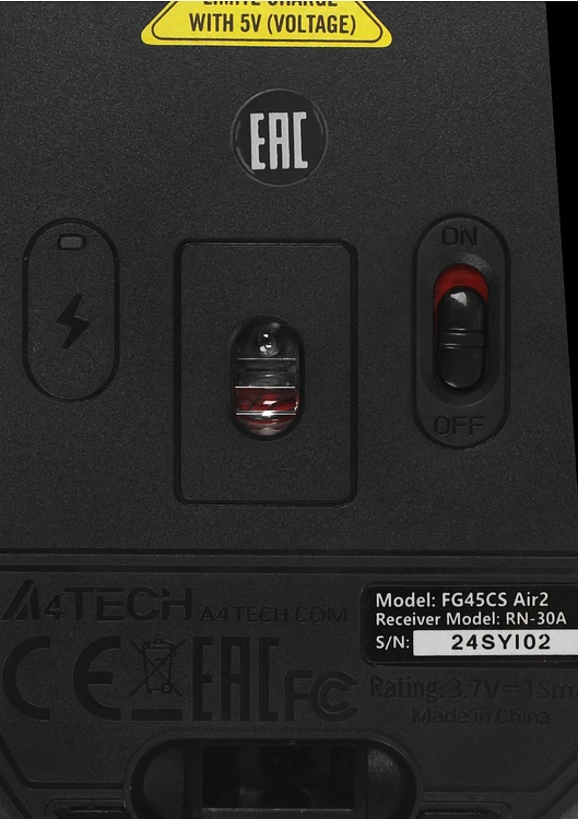 Мышь A4Tech Fstyler FG45CS Air 2 Stone Grey