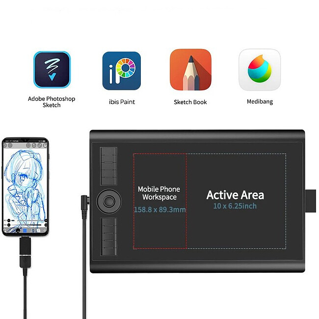 Графический планшет Gaomon M10K Pro