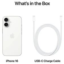 Смартфон Apple iPhone 16 256GB A3286 White (MYDX3J/A)