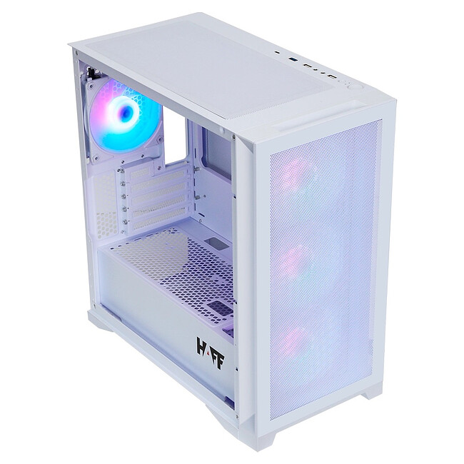 Корпус HAFF Glory Mini Air mATX без БП White