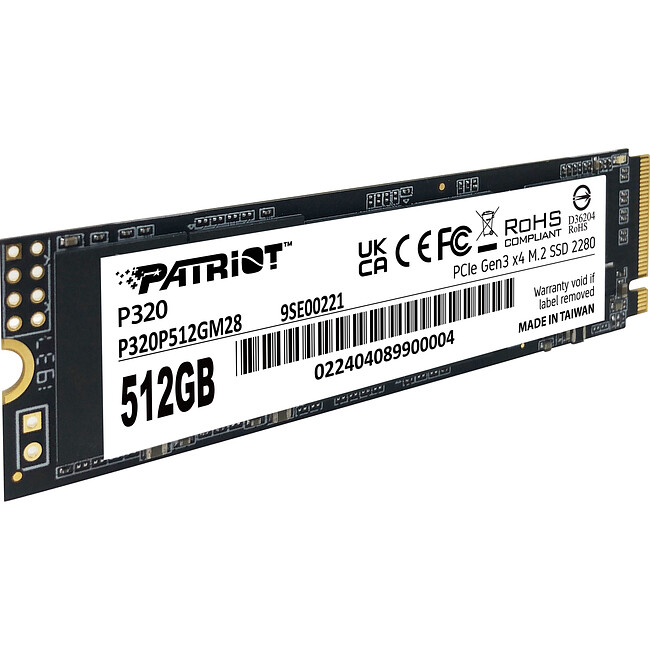 SSD диск Patriot P320 512GB (P320P512GM28)