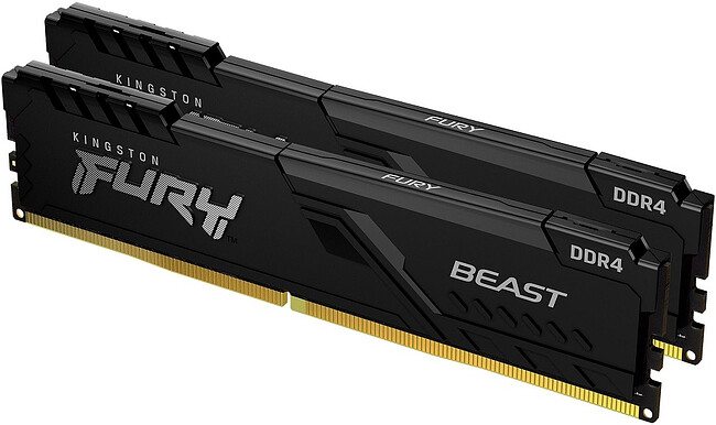 Оперативная память Kingston Fury Beast 2x16GB DDR4 PC4-25600 (KF432C16BBK2/32)