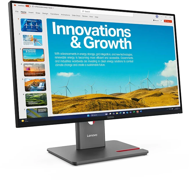 Монитор Lenovo ThinkVision P24QD-40 черный (64B1GAT1UK)