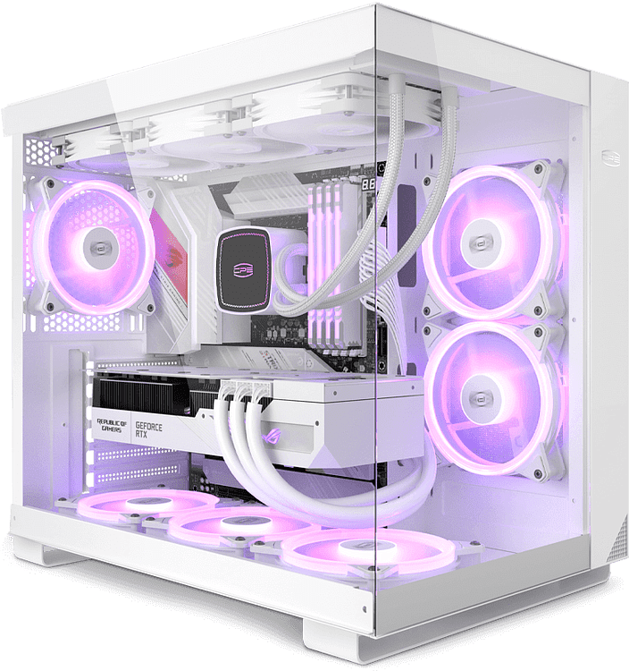 Корпус PCCooler C3 T500 ARGB WH белый без БП (C3-T500WHD6-GL)