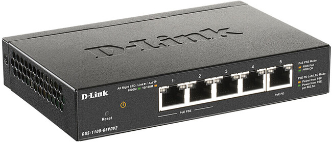 Коммутатор D-Link DGS-1100-05PDV2/A1A