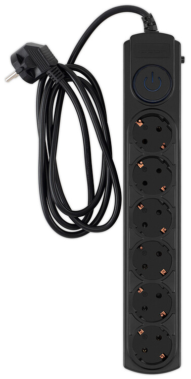 Сетевой фильтр Ippon BK-6-EU-1.8-10-B черный