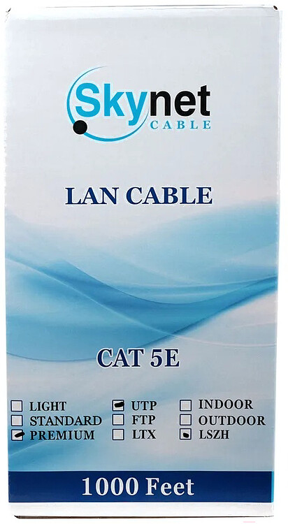 Кабель витая пара SkyNet CSL-FTP-LSZH-4-CU 305м оранжевый