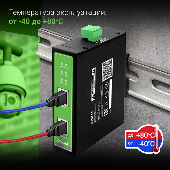PoE-инжектор Digma DNP30W48GDXM