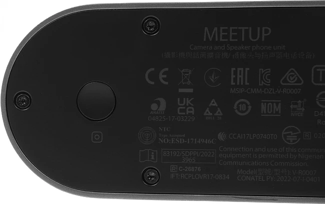 Веб-камера Logitech Web MeetUp черный (960-001101)