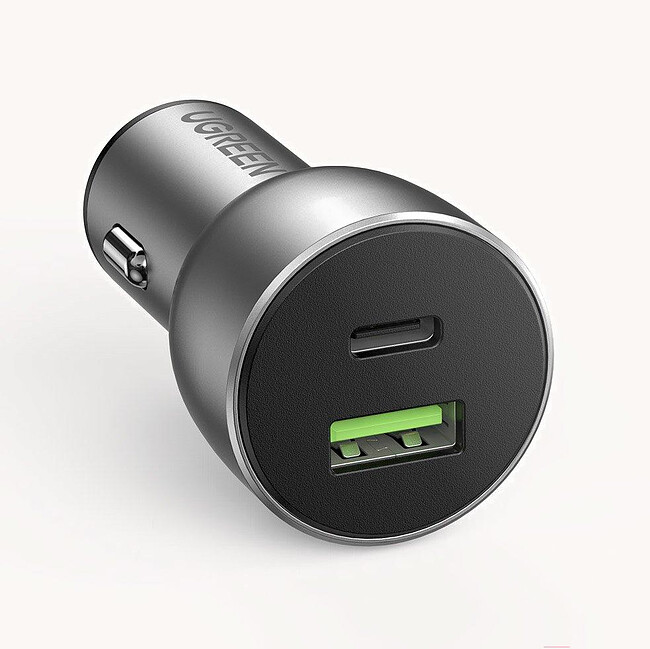 Автомобильное зарядное Ugreen CD213-60980 Gray (60980)