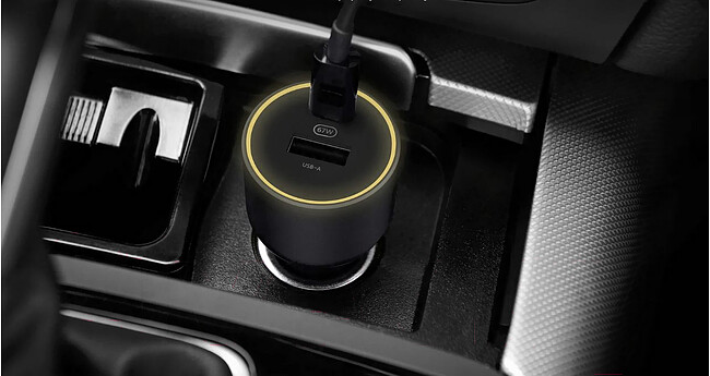 Автомобильное зарядное Xiaomi 67W Car Charger Type-A+Type-C (BHR6814GL)