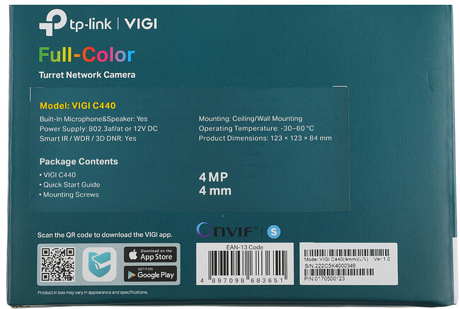 Камера видеонаблюдения TP-Link Vigi C440 4 мм