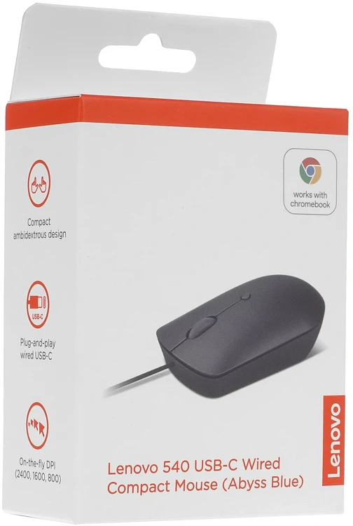 Мышь Lenovo 540 синий (GY51D20878)