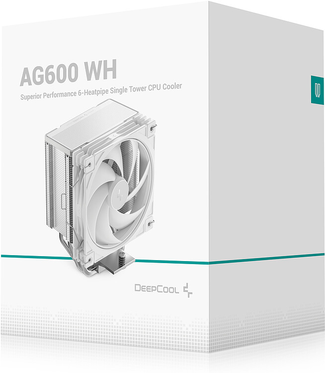 Кулер для процессора DeepCool AG600 WH белый (R-AG600-WHNPMG2-G)
