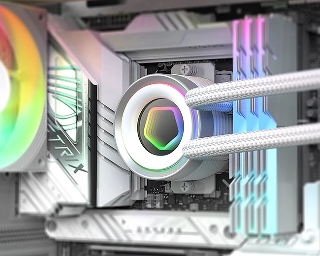 Система жидкостного охлаждения для процессора ID-Cooling FX240 INF White