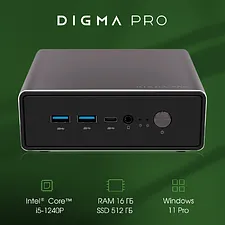 Компьютер Digma Pro Minimax U1 16/512Gb темно-серый/черный (DPP5-ADXW02)