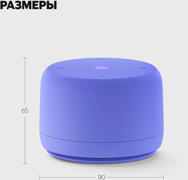 Умная колонка Яндекс Станция Лайт 2 фиолетовый (YNDX-00028VIO)