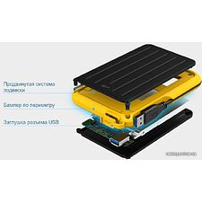 Внешний накопитель Silicon-Power Armor A66 1Tb желтый (SP010TBPHD66SS3Y)