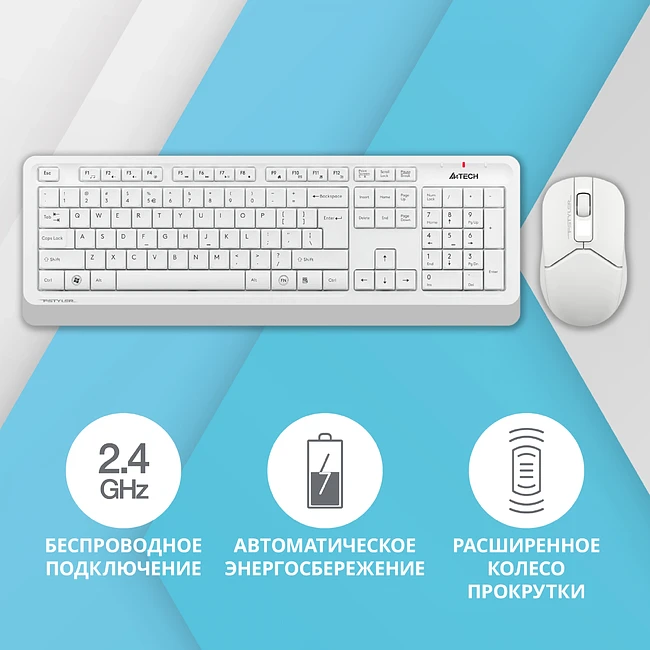 Набор периферии A4Tech Fstyler FG1012 белый