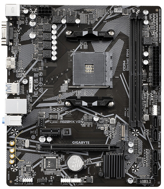 Материнская плата GigaByte A520M K V2 DDR4