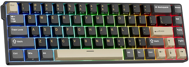 Клавиатура Royal Kludge RK68 HE Mint switch/Phantom