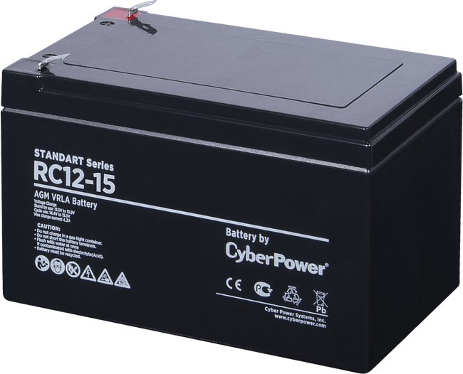 Аккумулятор для ИБП CyberPower 12V 15 Ah (RC 12-15)