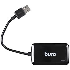 USB-хаб Buro BU-HUB4-U3.0-S черный