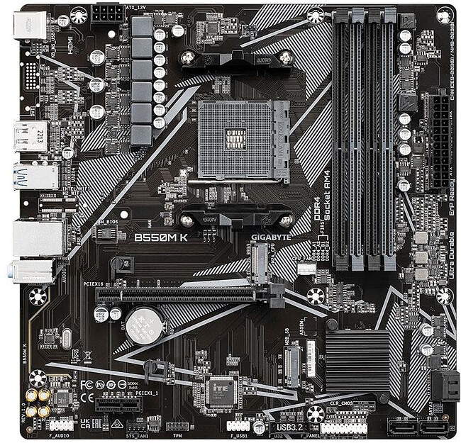 Материнская плата GigaByte B550M K DDR4