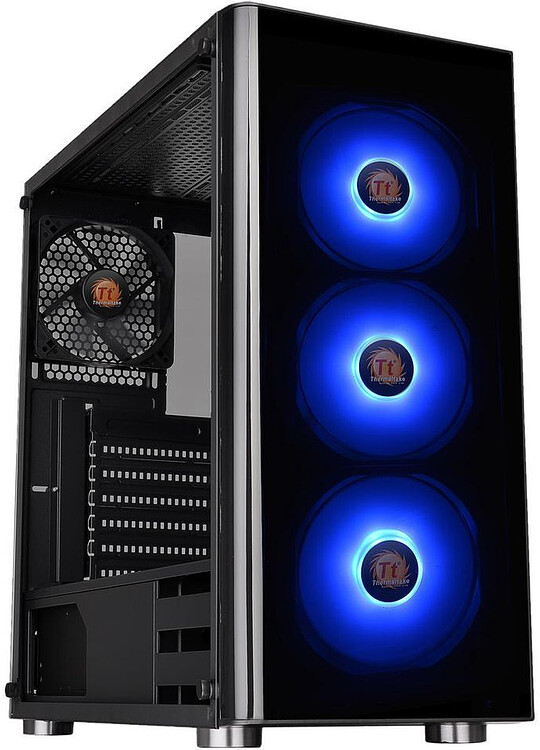 Корпус Thermaltake V200 Tempered Glass RGB Edition без БП Black (CA-1K8-00M1WN-01)