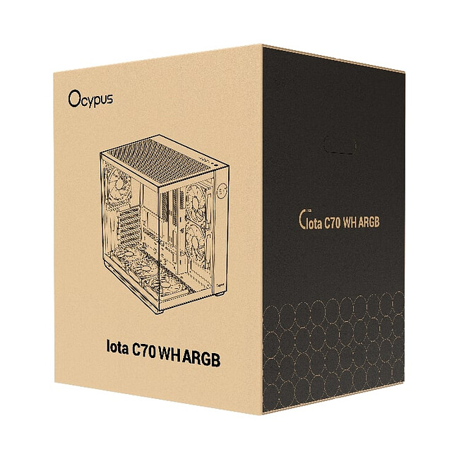 Корпус Ocypus Iota C70 ARGB без БП White (Iota-C70-WHD600XX-GL)