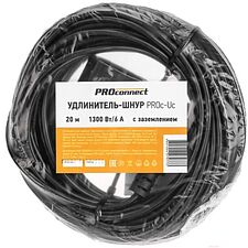 Удлинитель PROconnect PROc-Uc 20м черный (13-4910)